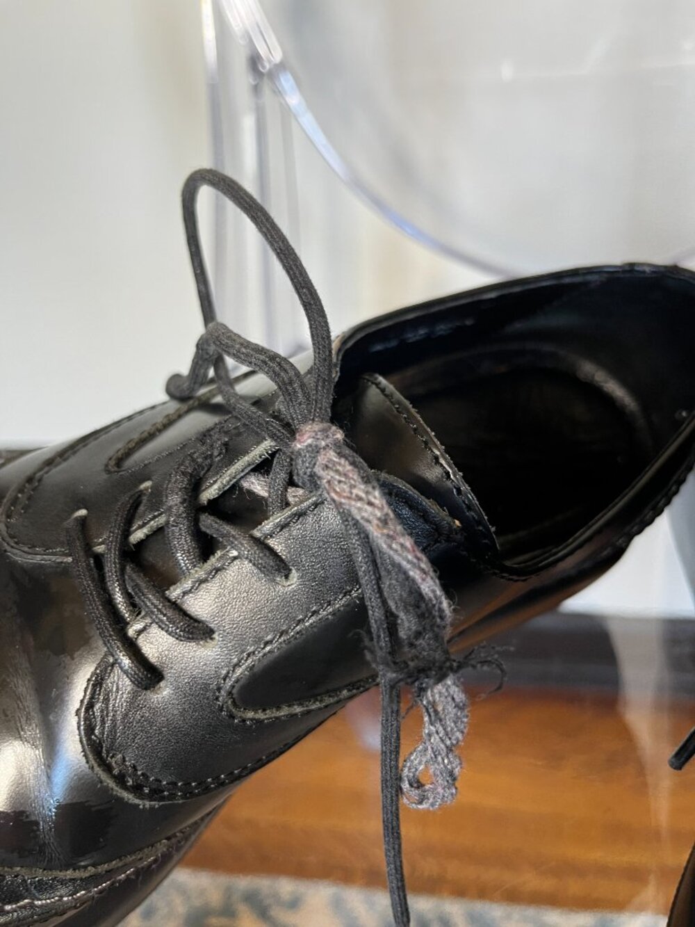 Dansko comfort brogue wingtip oxford, black leather - Picture 6 of 8
